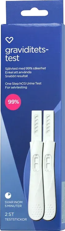 Hjärtats Graviditetstest 2 stickor från Hjärtats – köp hos Apotek Hjärtat