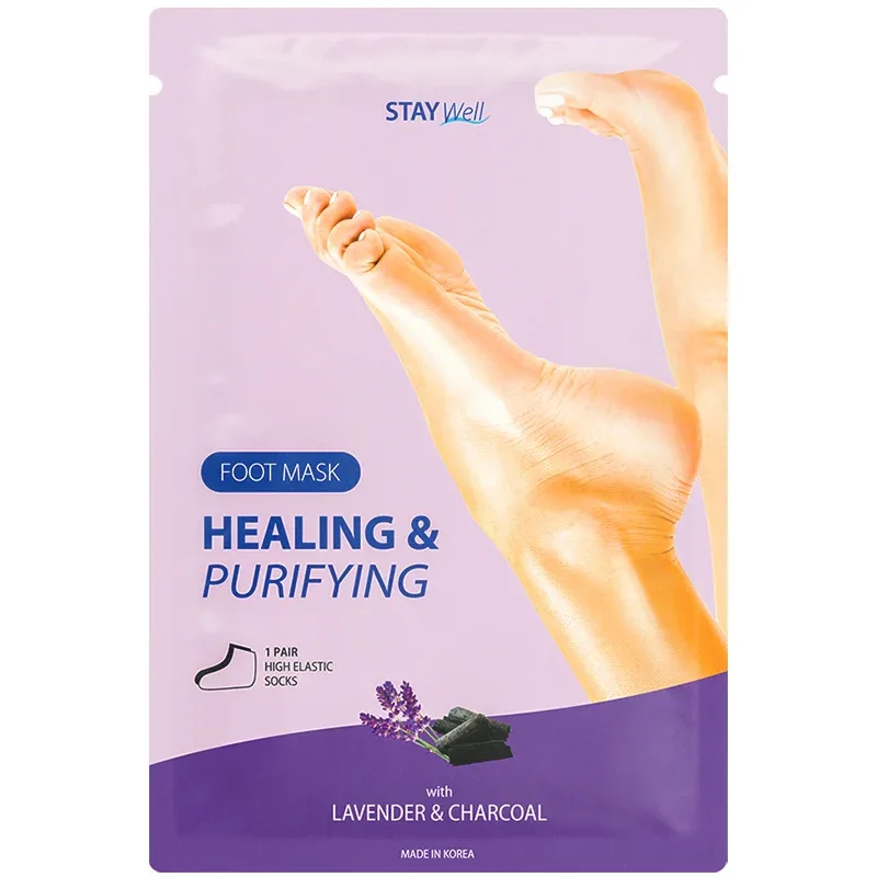 Stay Well Healing & Purifying Foot Mask Charcoal 1 par från Stay Well – köp hos Apotek Hjärtat