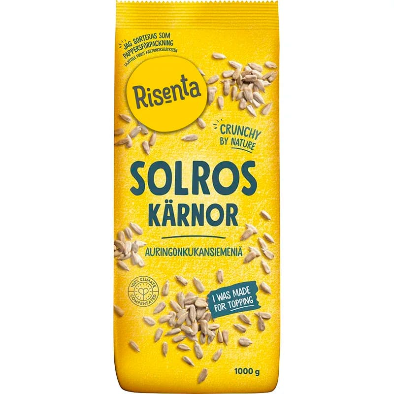 Risenta Solroskärnor 1000 g från Risenta – köp hos Apotek Hjärtat