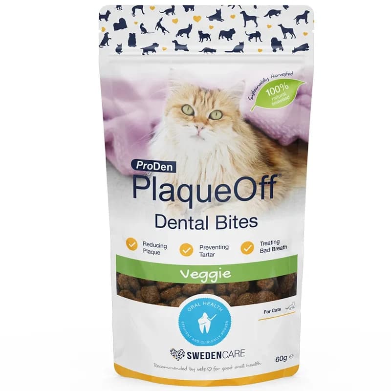 ProDen PlaqueOff Dental Bites Katt 60 g från ProDen PlaqueOff – köp hos Apotek Hjärtat
