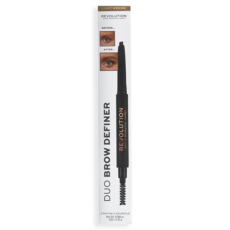 Revolution Beauty London Duo Brow Pencil 0,15 g Light Brown från Revolution Beauty London – köp hos Apotek Hjärtat