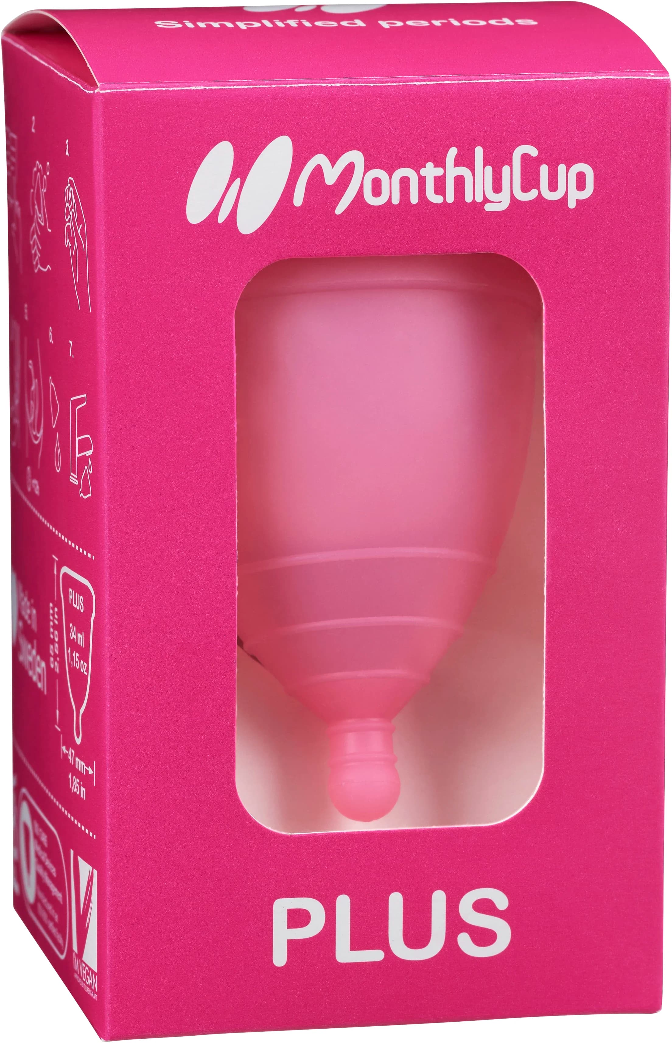MonthlyCup Menskopp Pink Topaz Plus från MonthlyCup – köp hos Apotek Hjärtat
