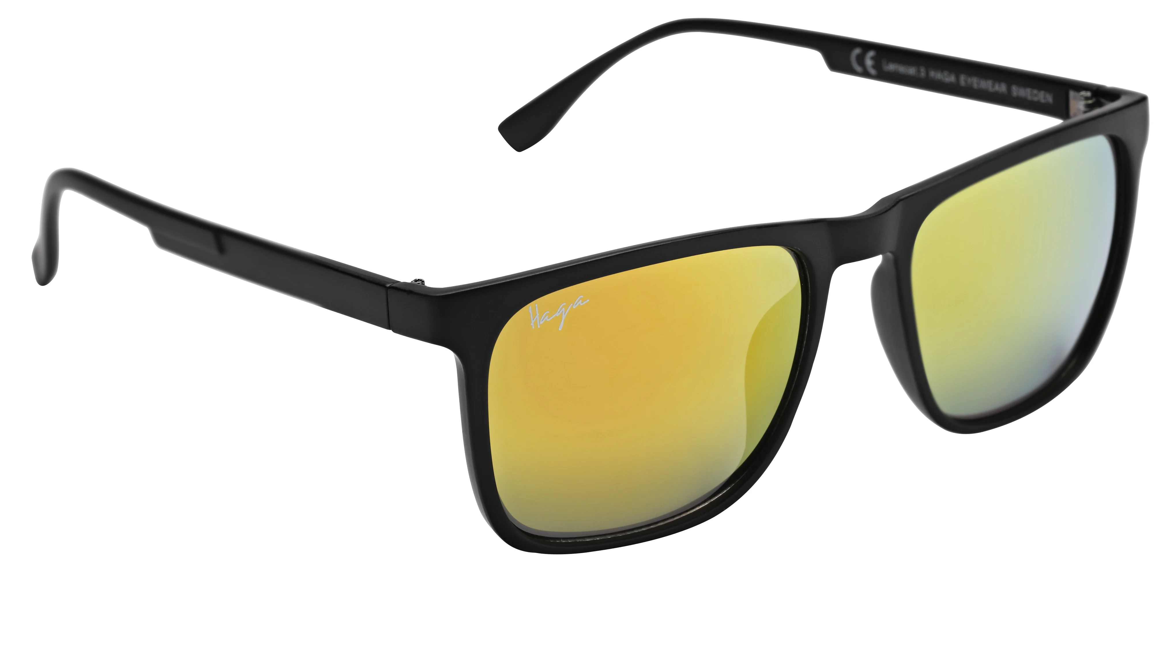 Haga Eyewear Solglas Sydney Matt Black-Red Mirror Lens från Haga Optik – köp hos Apotek Hjärtat