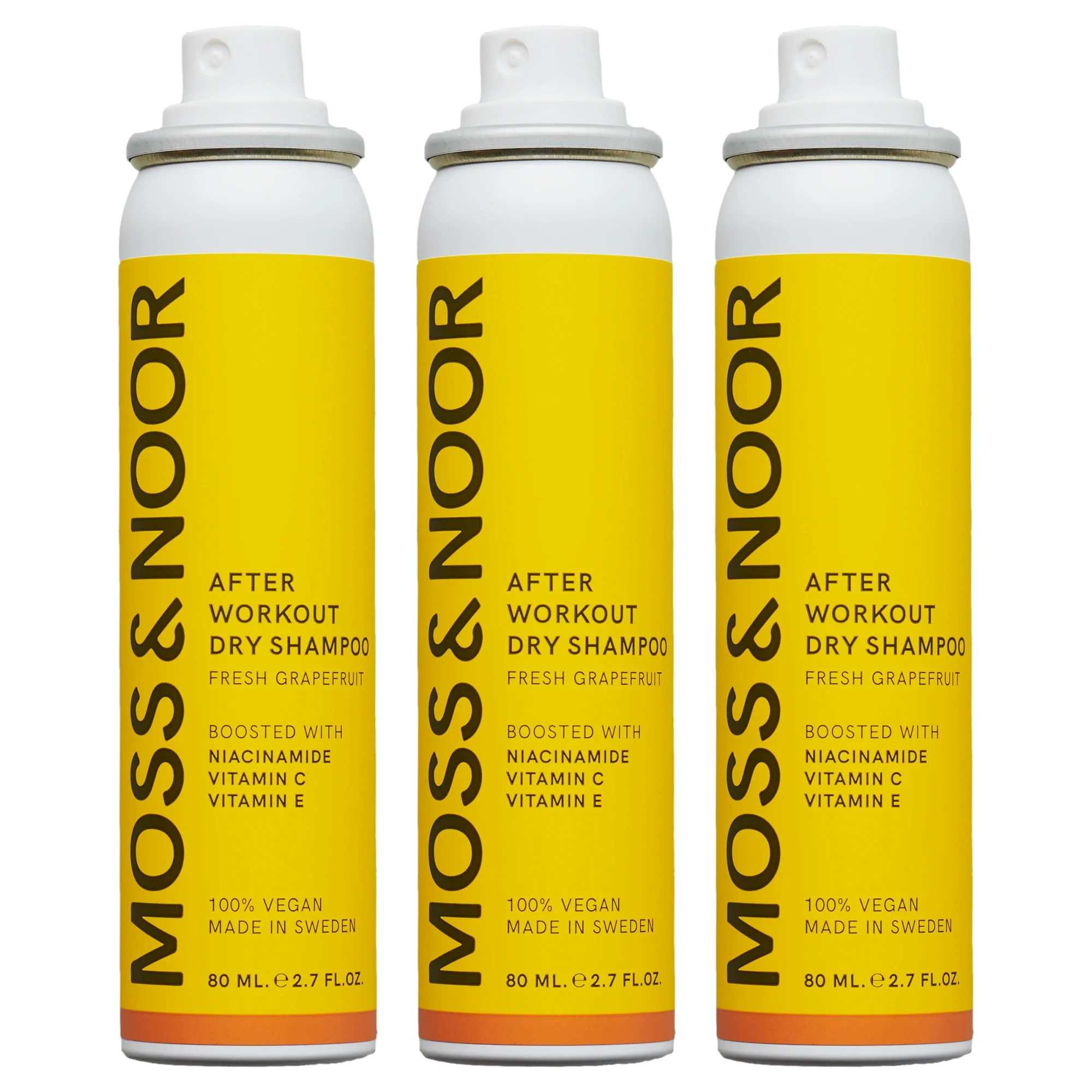 Moss & Noor After Workout Dry Shampoo Fresh Grapefruit 80 ml 3-pack från Moss & Noor – köp hos Apotek Hjärtat