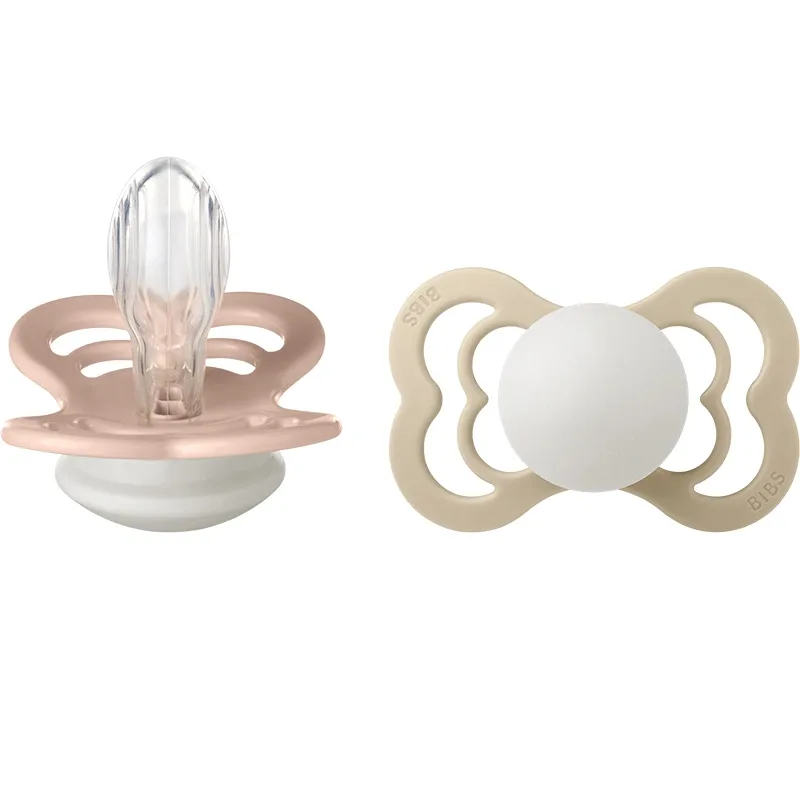BIBS Supreme Silicone Blush Glow/Vanilla Glow 2-pack Size 2 från BIBS – köp hos Apotek Hjärtat