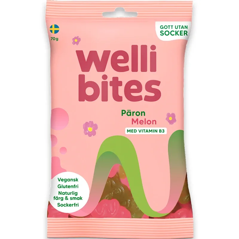 Wellibites Päron & Melon 70 g från Wellibites – köp hos Apotek Hjärtat