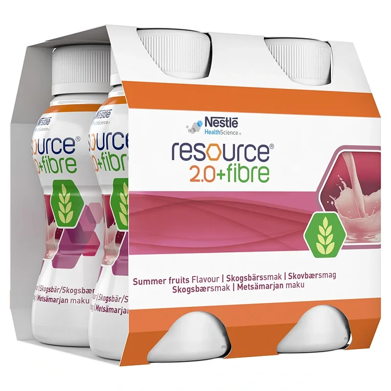 Resource 2.0 + Fibre Skogsbär 4x200 ml från Resource – köp hos Apotek Hjärtat