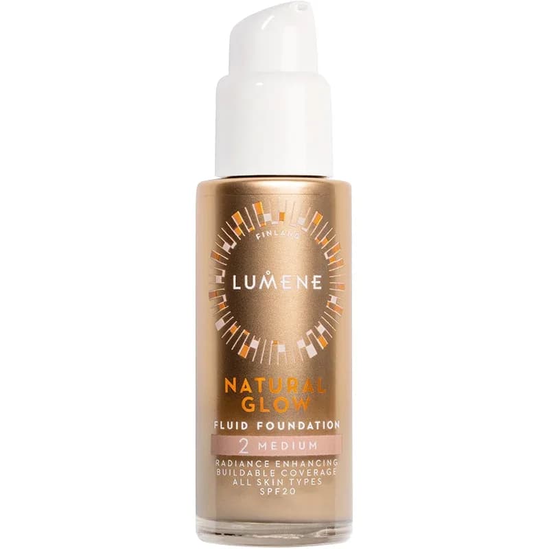Lumene Natural Glow Fluid Foundation SPF 20, 30 ml 2 Medium från Lumene - köp hos Apotek Hjärtat