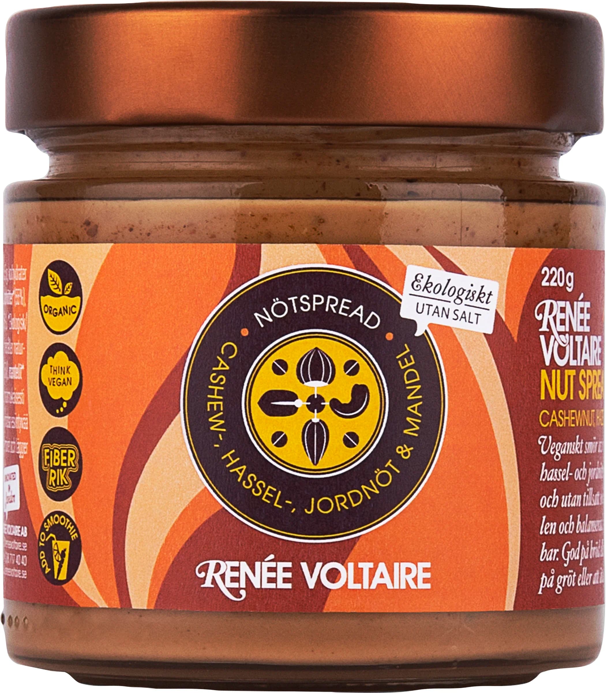 Renée Voltaire Nötspread Mixade Nötter 220 g från Renée Voltaire – köp hos Apotek Hjärtat