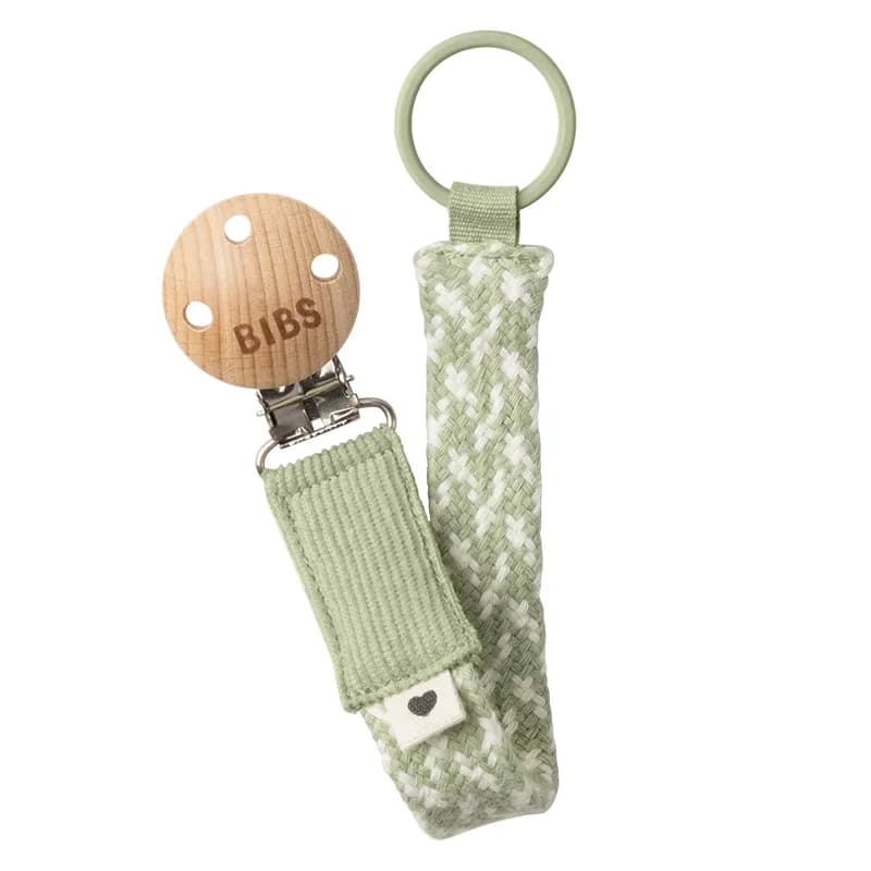 BIBS Pacifier Braid Napphållare Sage/Ivory från BIBS – köp hos Apotek Hjärtat