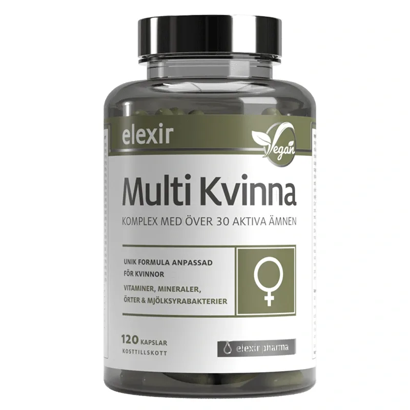 Elexir Pharma Multi Kvinna 120 kapslar från Elexir Pharma – köp hos Apotek Hjärtat