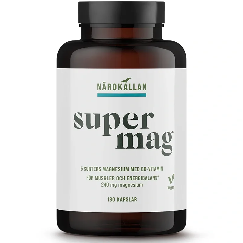 Närokällan Super Mag 180 kapslar från Närokällan – köp hos Apotek Hjärtat