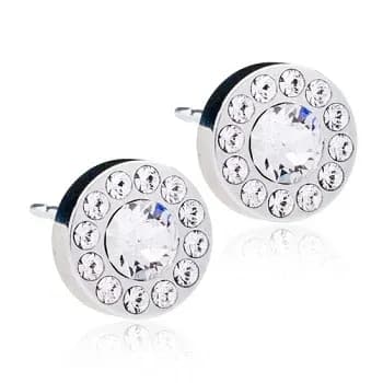 Blomdahl Örhängen Brilliance Halo Crystal Silver 8 mm från Blomdahl – köp hos Apotek Hjärtat
