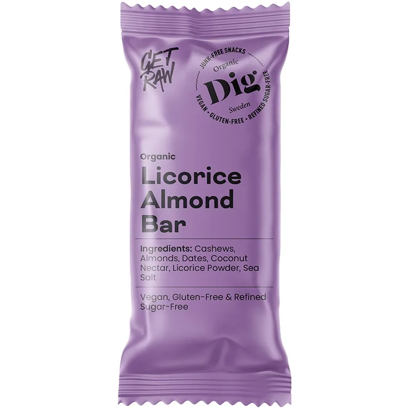 Dig Licorice & Almond Bar 42 g från Dig – köp hos Apotek Hjärtat