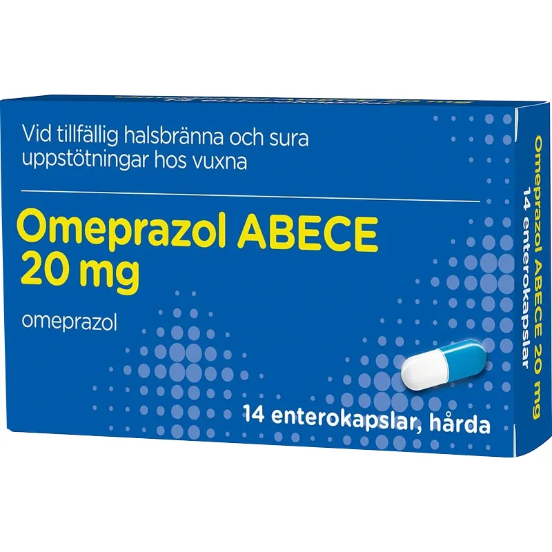 ABECE Omeprazol 20 mg 14 kapslar från ABECE – köp hos Apotek Hjärtat