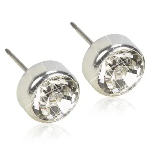 Blomdahl Örhängen Bezel Crystal Silver 6 mm från Blomdahl – köp hos Apotek Hjärtat