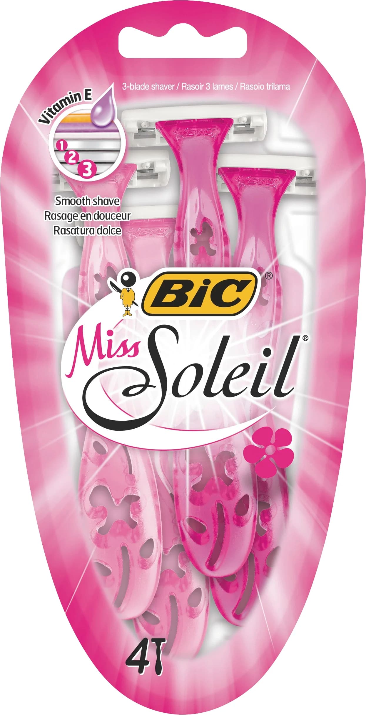 BIC Miss Soleil Rakhyvlar för Kvinnor 4-pack från Bic – köp hos Apotek Hjärtat