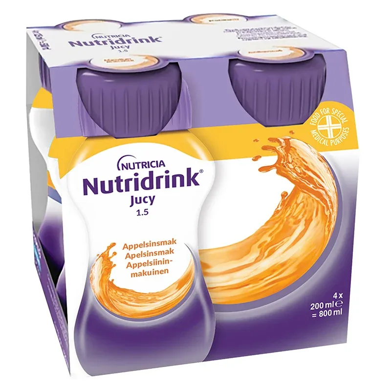 Nutridrink Jucy Apelsin 4x200 ml från Nutridrink – köp hos Apotek Hjärtat