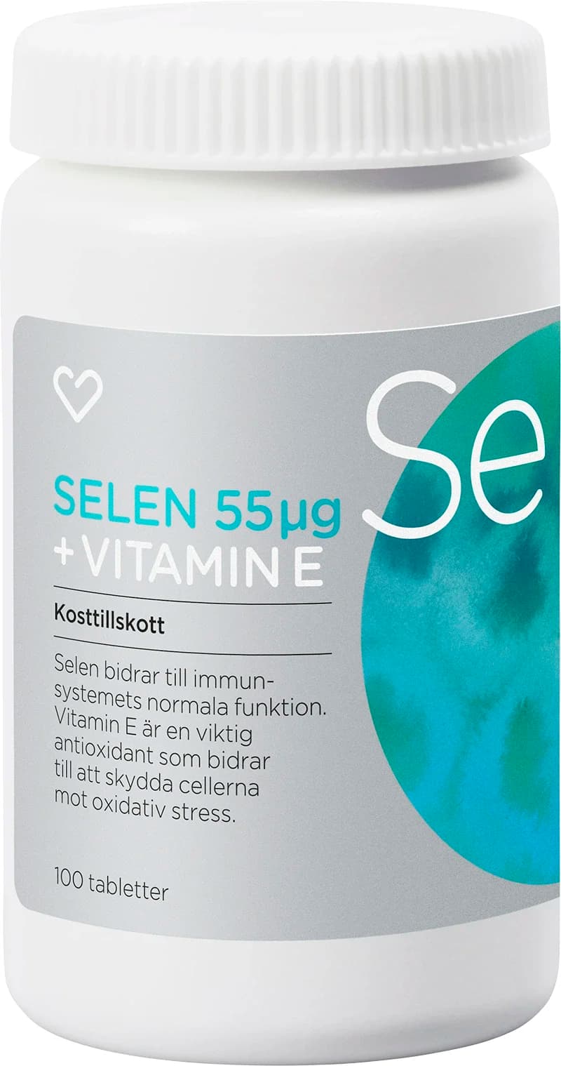 Hjärtats Selen + Vitamin E Tablett 100 st från Hjärtats – köp hos Apotek Hjärtat