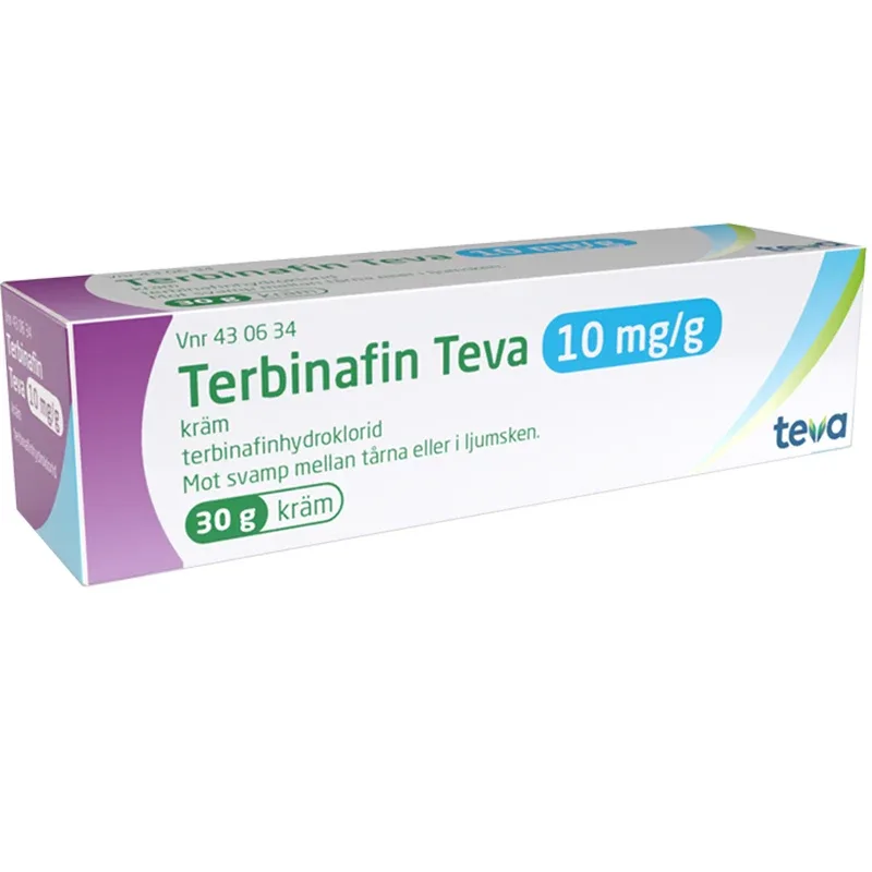 Terbinafin Teva kräm 10 mg/g 30 g från Teva – köp hos Apotek Hjärtat