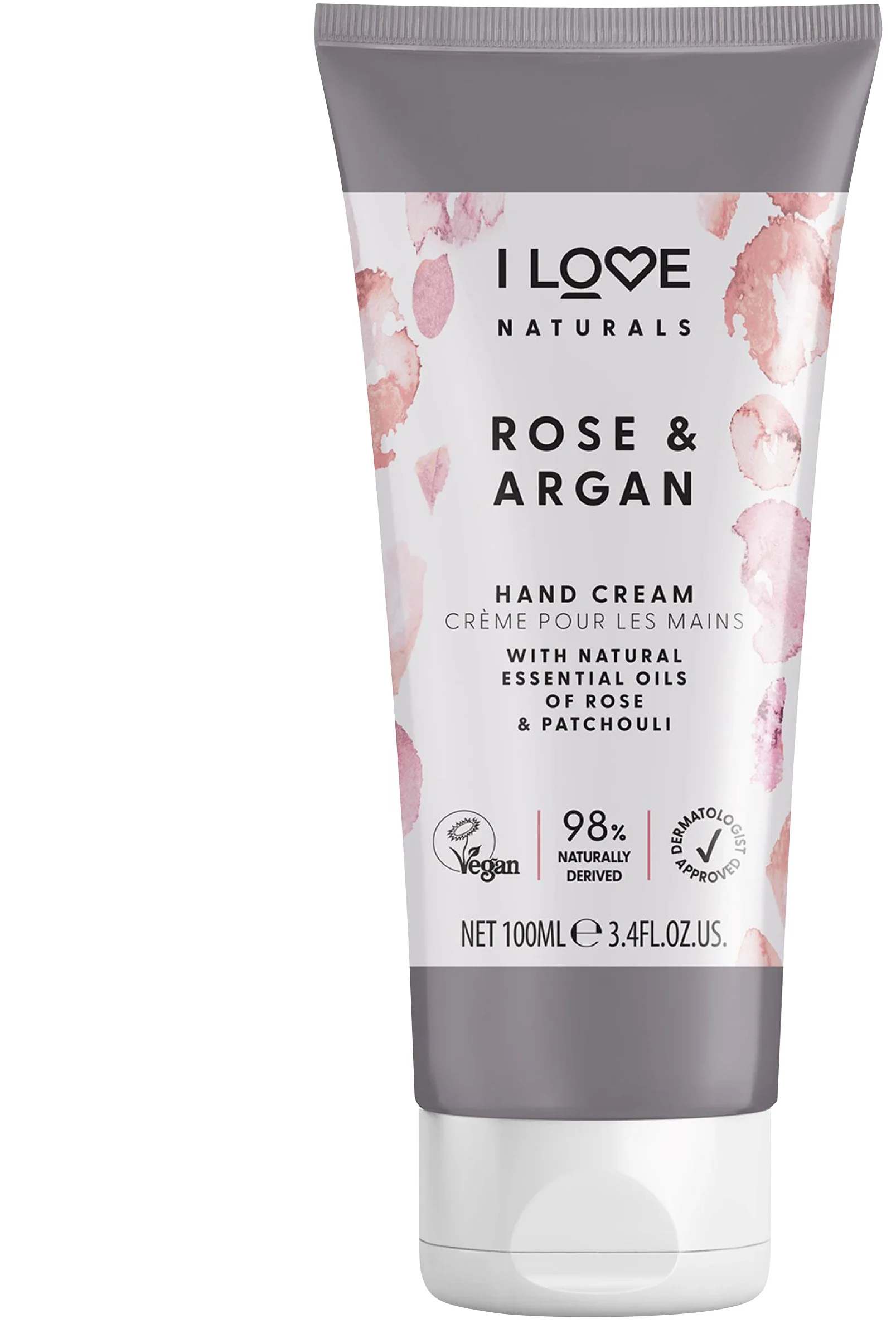 I LOVE Naturals Rose & Argan Hand Cream 100ml från I Love – köp hos Apotek Hjärtat