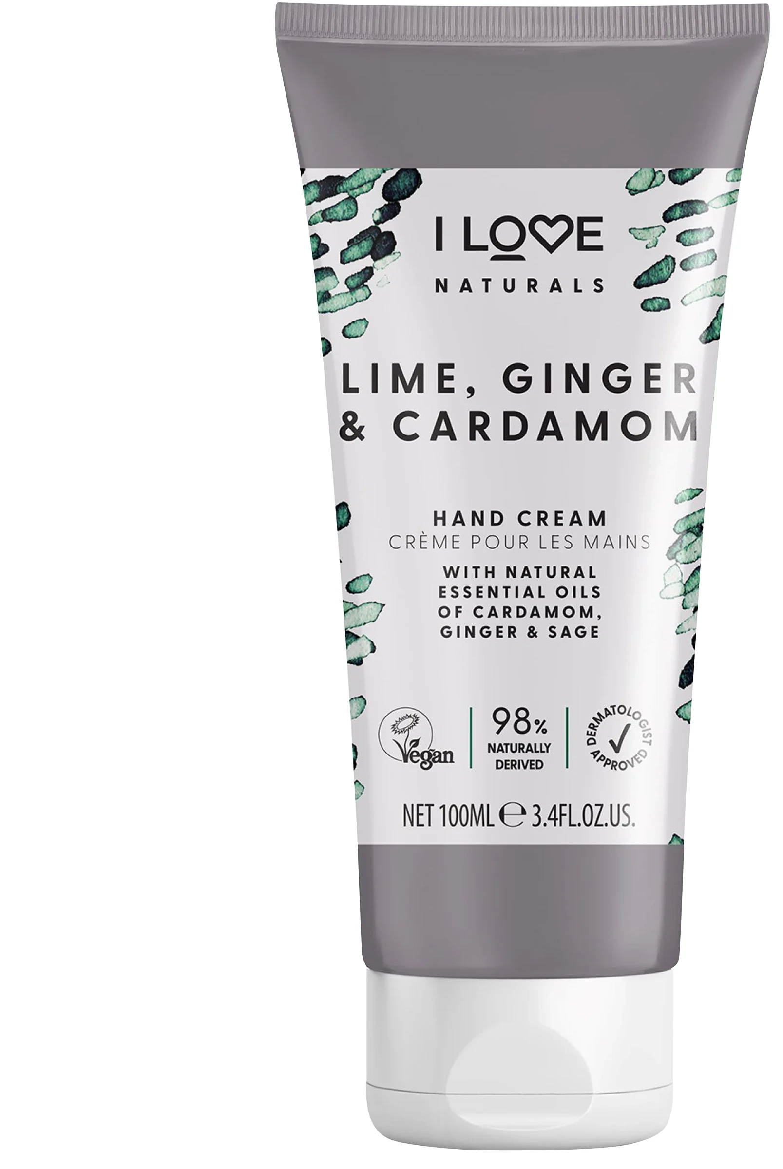 I LOVE Naturals Lime, Ginger & Cardamon Hand Cream 100ml från I Love – köp hos Apotek Hjärtat