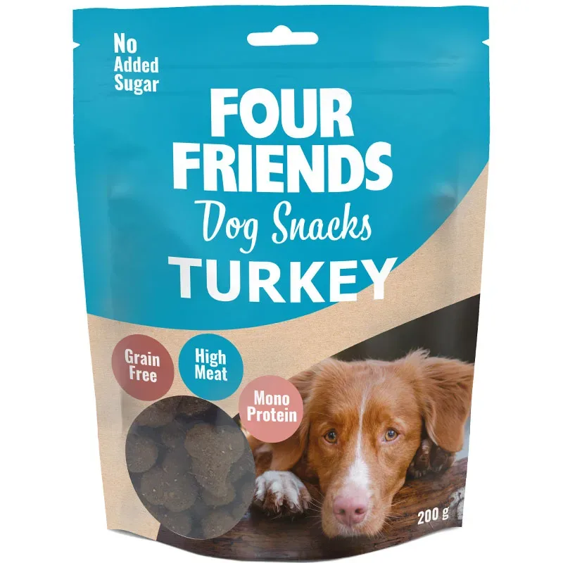 FourFriends Dog Snacks Turkey 200 g från FourFriends – köp hos Apotek Hjärtat