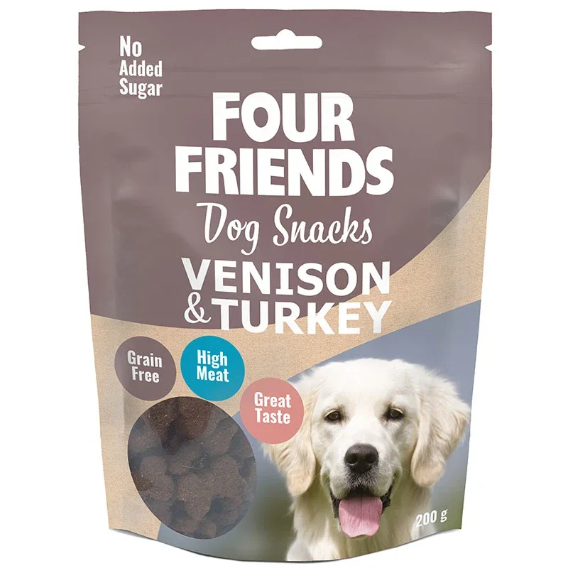 FourFriends Dog Snacks Venison & Turkey 200 g från FourFriends – köp hos Apotek Hjärtat
