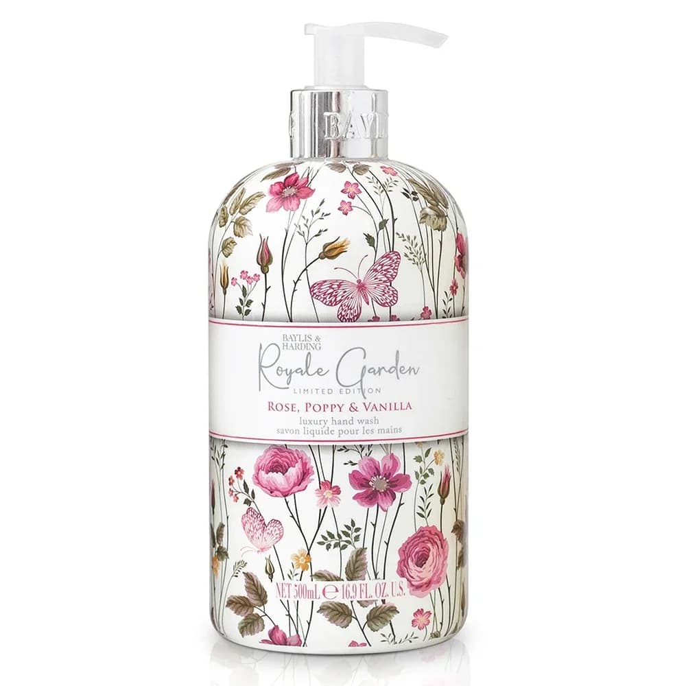 Baylis & Harding Royale Garden Hand Wash Rose Poppy & Vanilla 500 ml från Baylis & Harding – köp hos Apotek Hjärtat