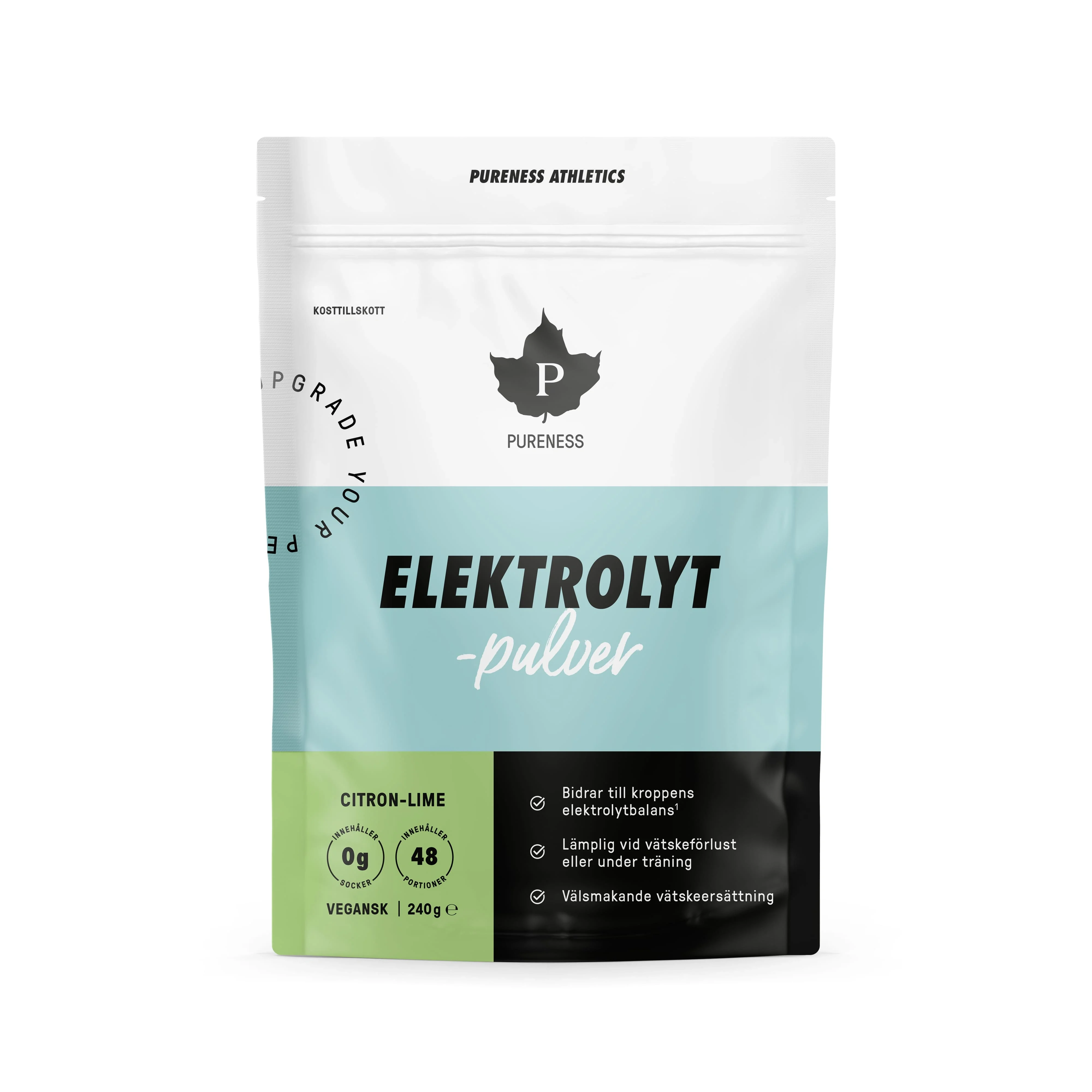 Pureness Elektrolytpulver Citron & Lime 240 g från Pureness – köp hos Apotek Hjärtat