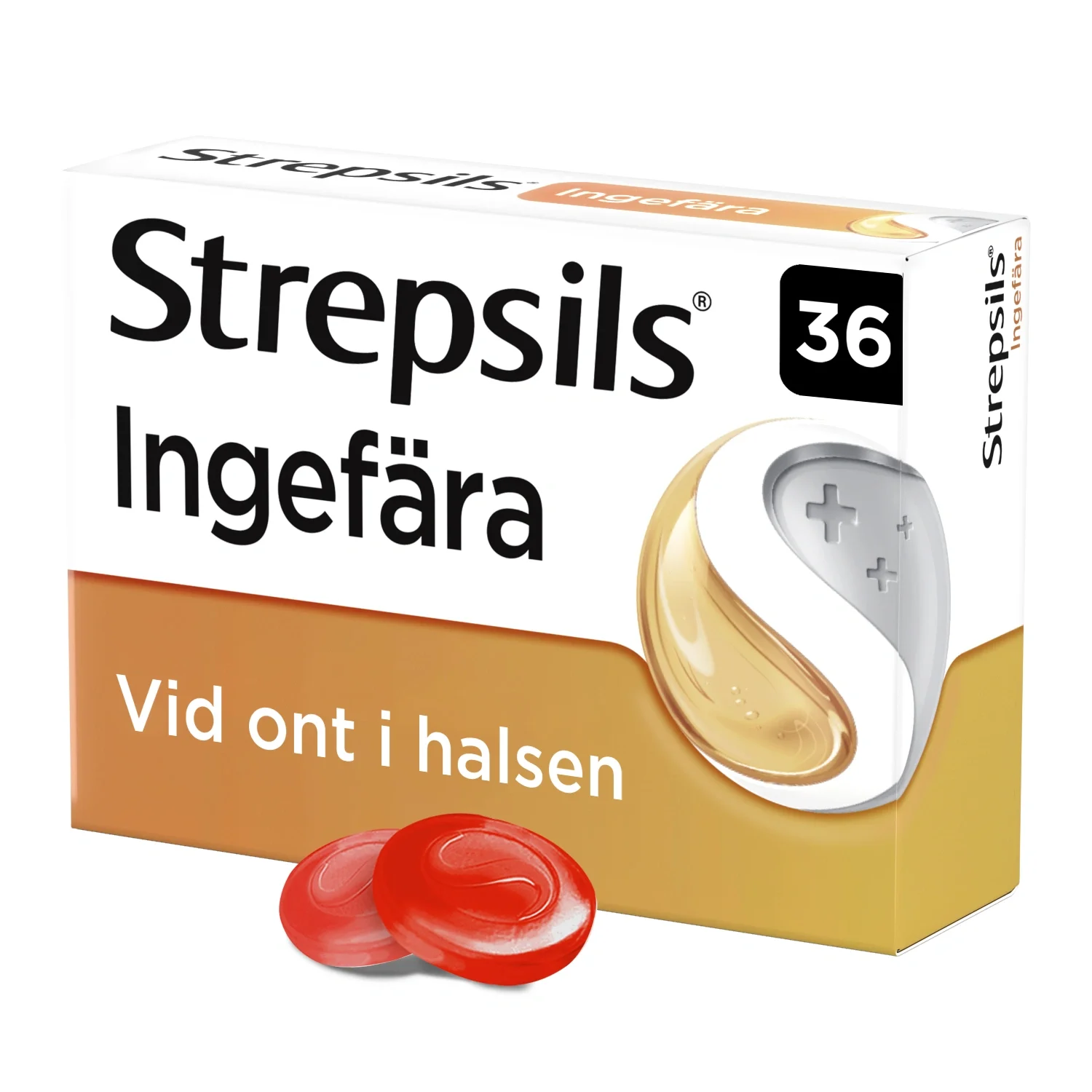 Strepsils Ingefära sugtablett 36 st från Strepsils – köp hos Apotek Hjärtat