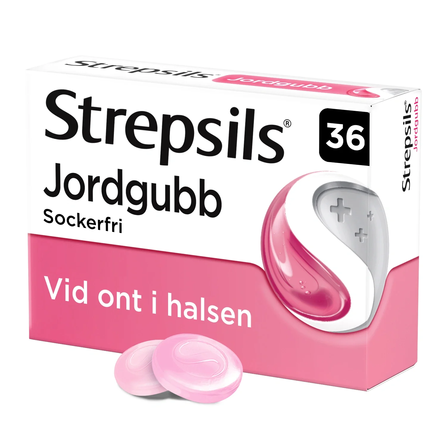 Strepsils Jordgubb sugtablett 36 st från Strepsils – köp hos Apotek Hjärtat