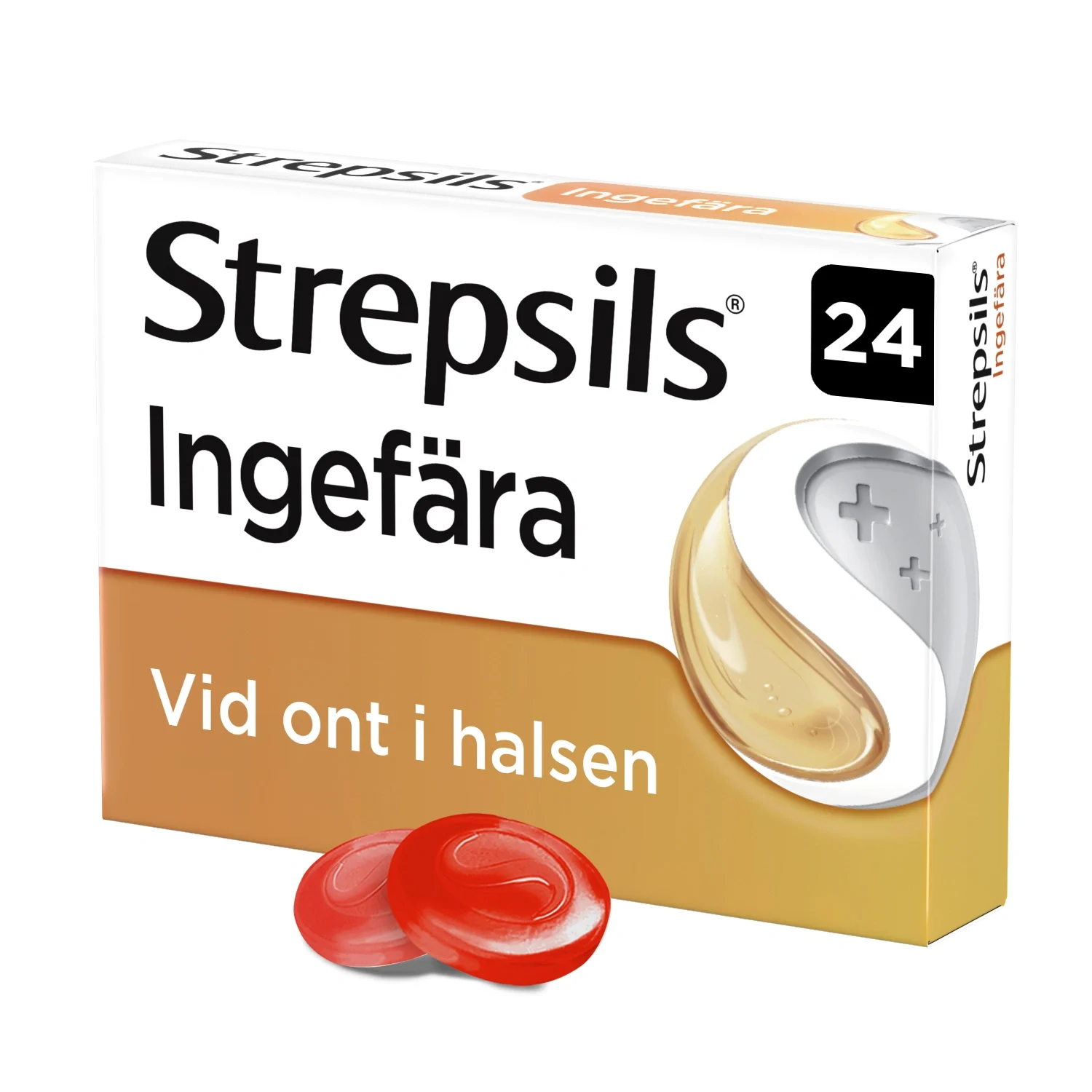 Strepsils Ingefära sugtablett 24 st från Strepsils – köp hos Apotek Hjärtat
