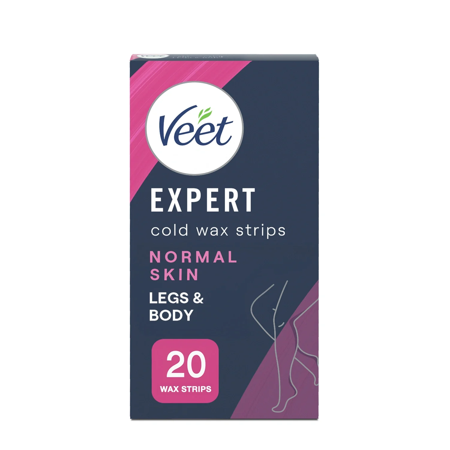 Veet Expert Cold Wax Strips Normal Skin Legs & Body 20 pcs från Veet – köp hos Apotek Hjärtat