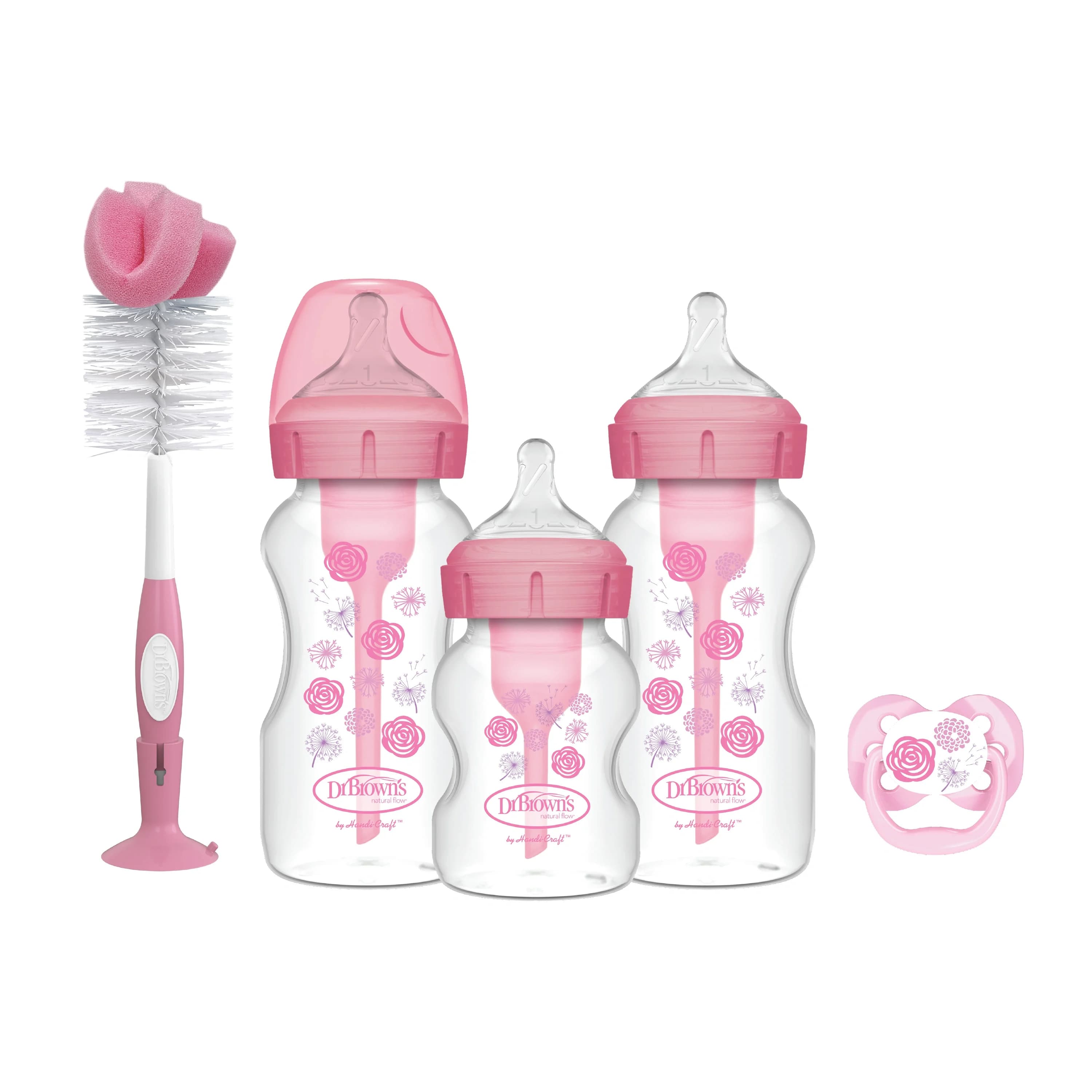 Dr. Brown's WideNeck Options+ Pink Gift Set från Dr. Brown's – köp hos Apotek Hjärtat