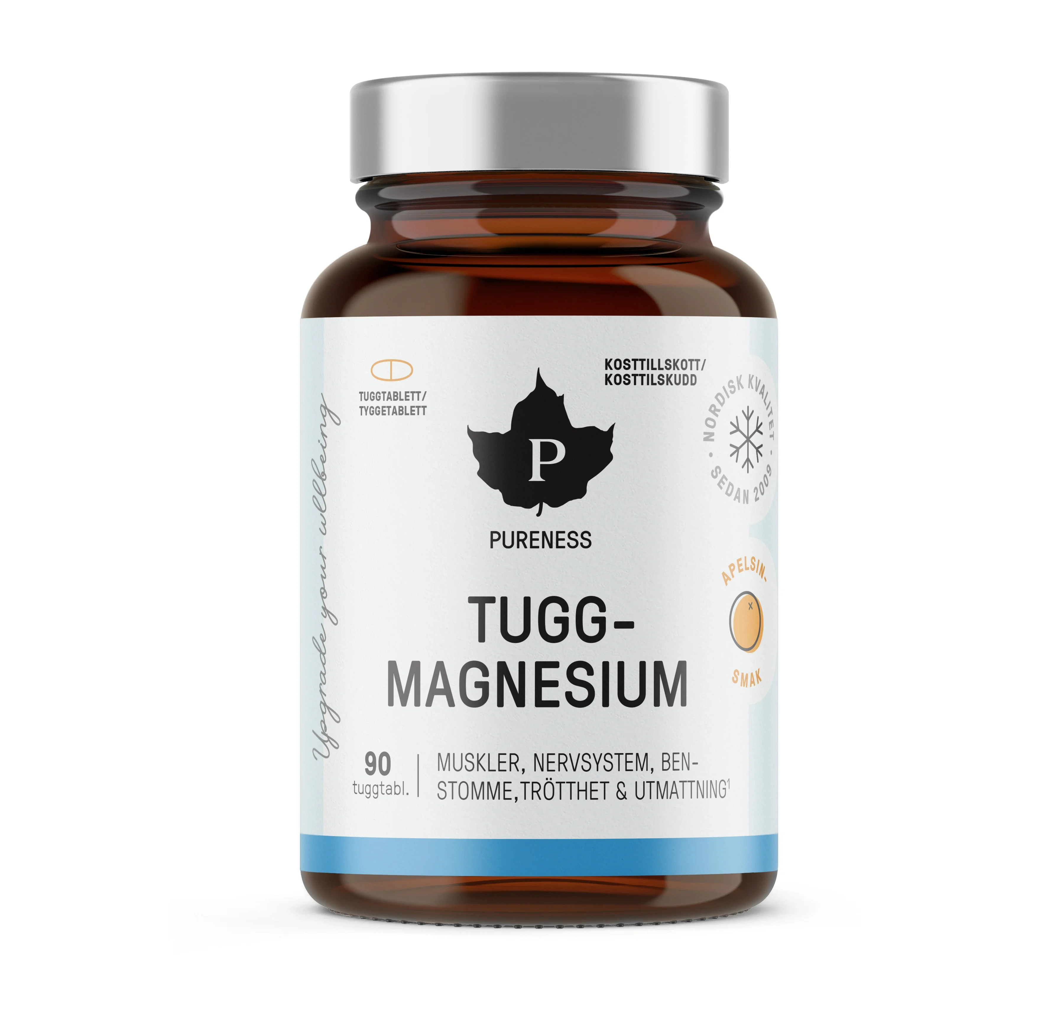 Pureness Tuggmagnesium 90 tabletter från Pureness – köp hos Apotek Hjärtat