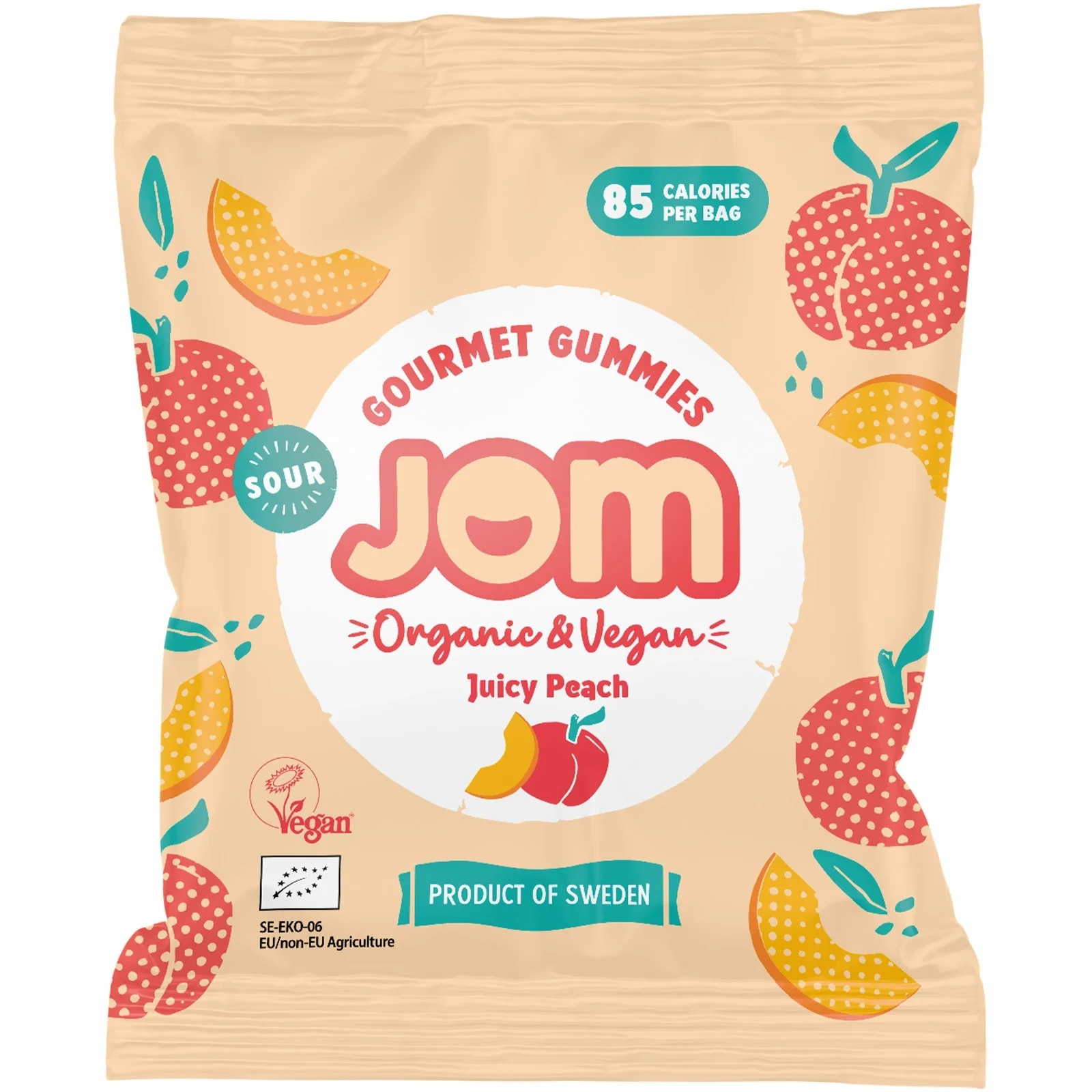 JOM Snack Pack Sur Persika Godis 25 g från JOM – köp hos Apotek Hjärtat