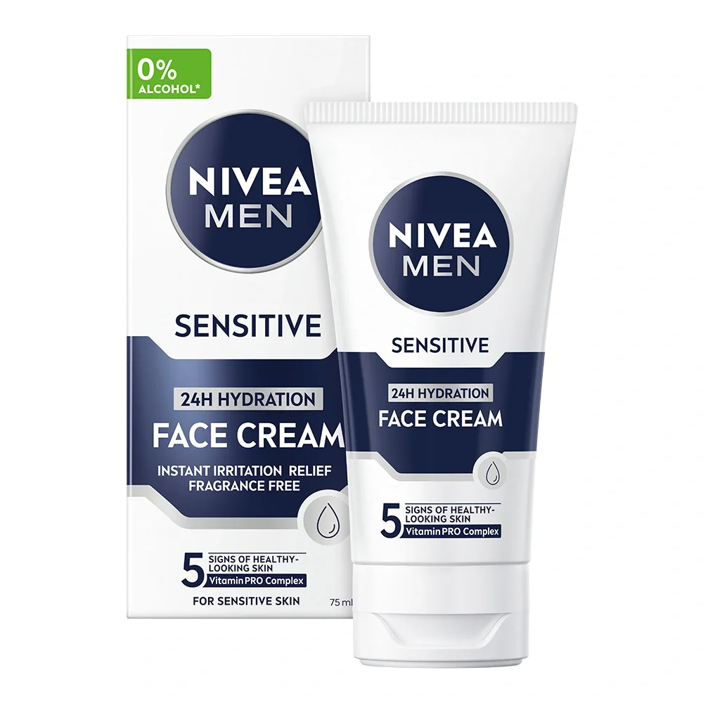 Nivea Men Sensitive Moisturiser Face Cream 75 ml från Nivea - köp hos Apotek Hjärtat