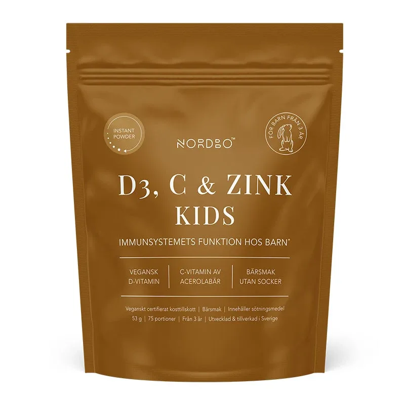 Nordbo D3, C & Zink Kids 53g 75 doser från Nordbo – köp hos Apotek Hjärtat