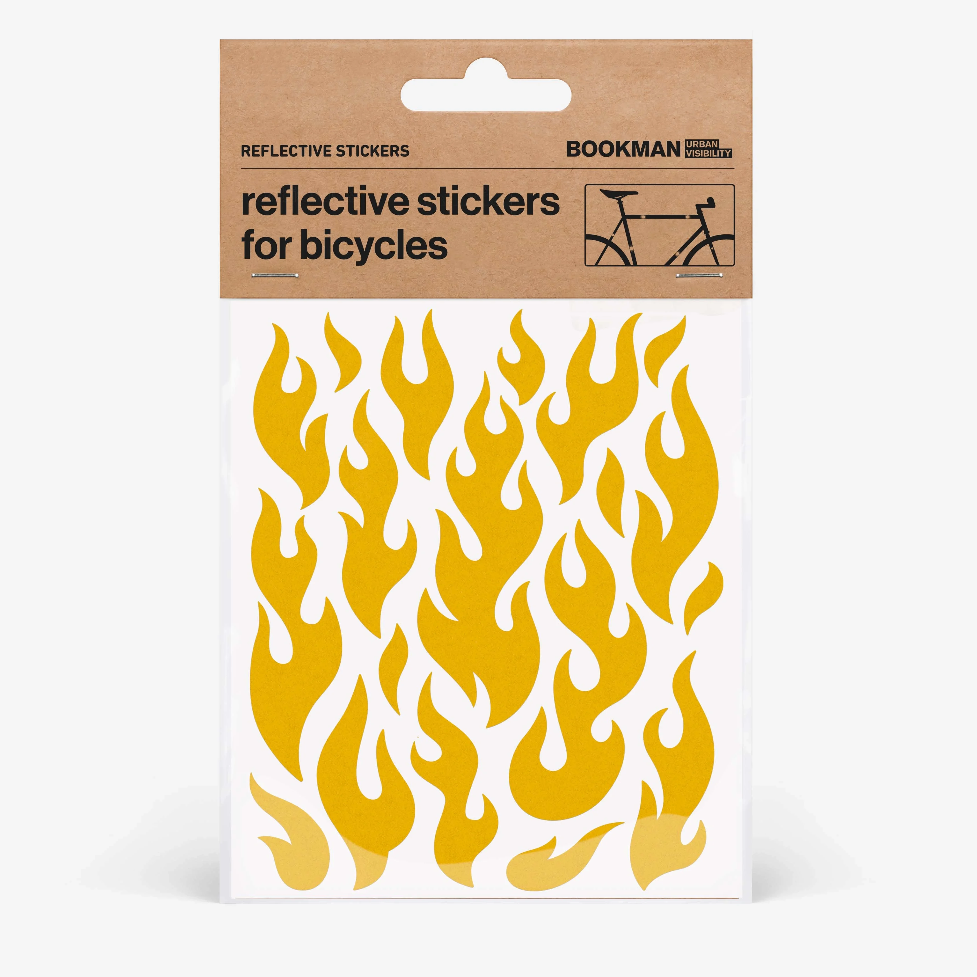 Bookman Reflective Stickers Flames Yellow från Bookman – köp hos Apotek Hjärtat