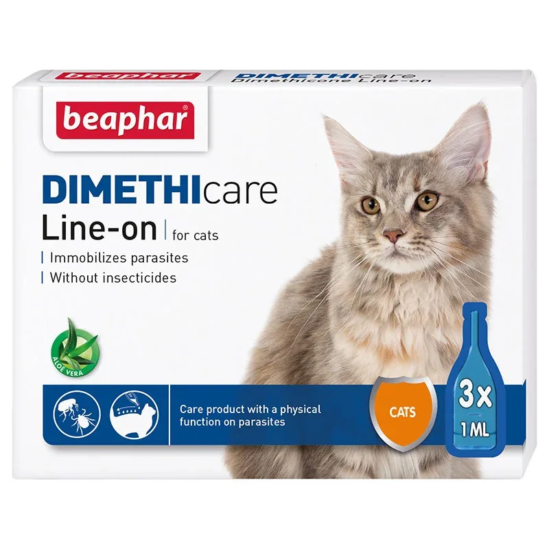 Beaphar Dimethicare Line-on Katt 3x1ml från beaphar – köp hos Apotek Hjärtat