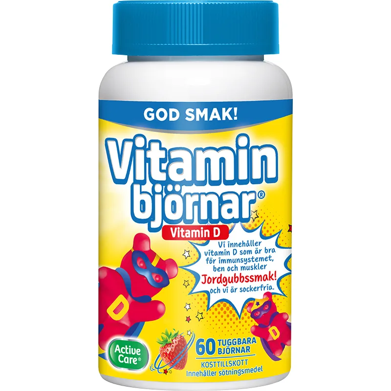 Active Care Vitaminbjörnar D-vitamin 60 st från Active Care – köp hos Apotek Hjärtat