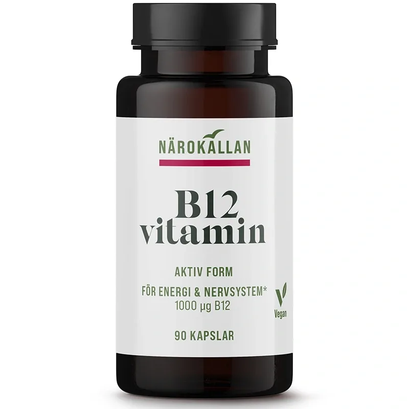 Närokällan B12 1000 mcg 90 kapslar från Närokällan – köp hos Apotek Hjärtat
