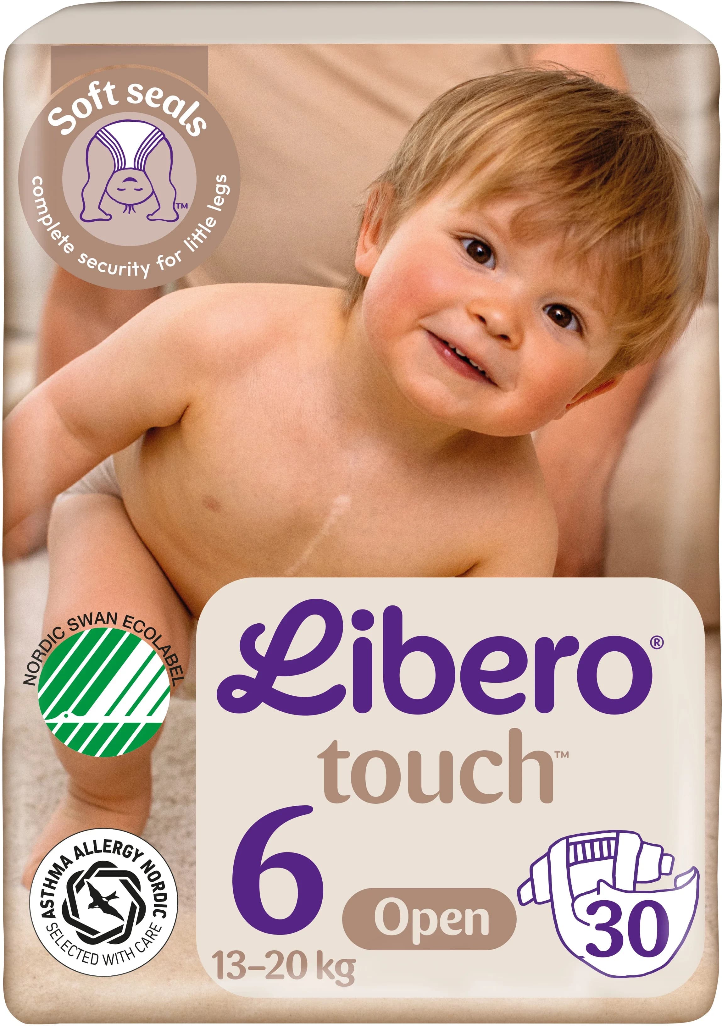 Libero Touch 6 Öppen Blöja 13-20 kg 30 st från Libero – köp hos Apotek Hjärtat