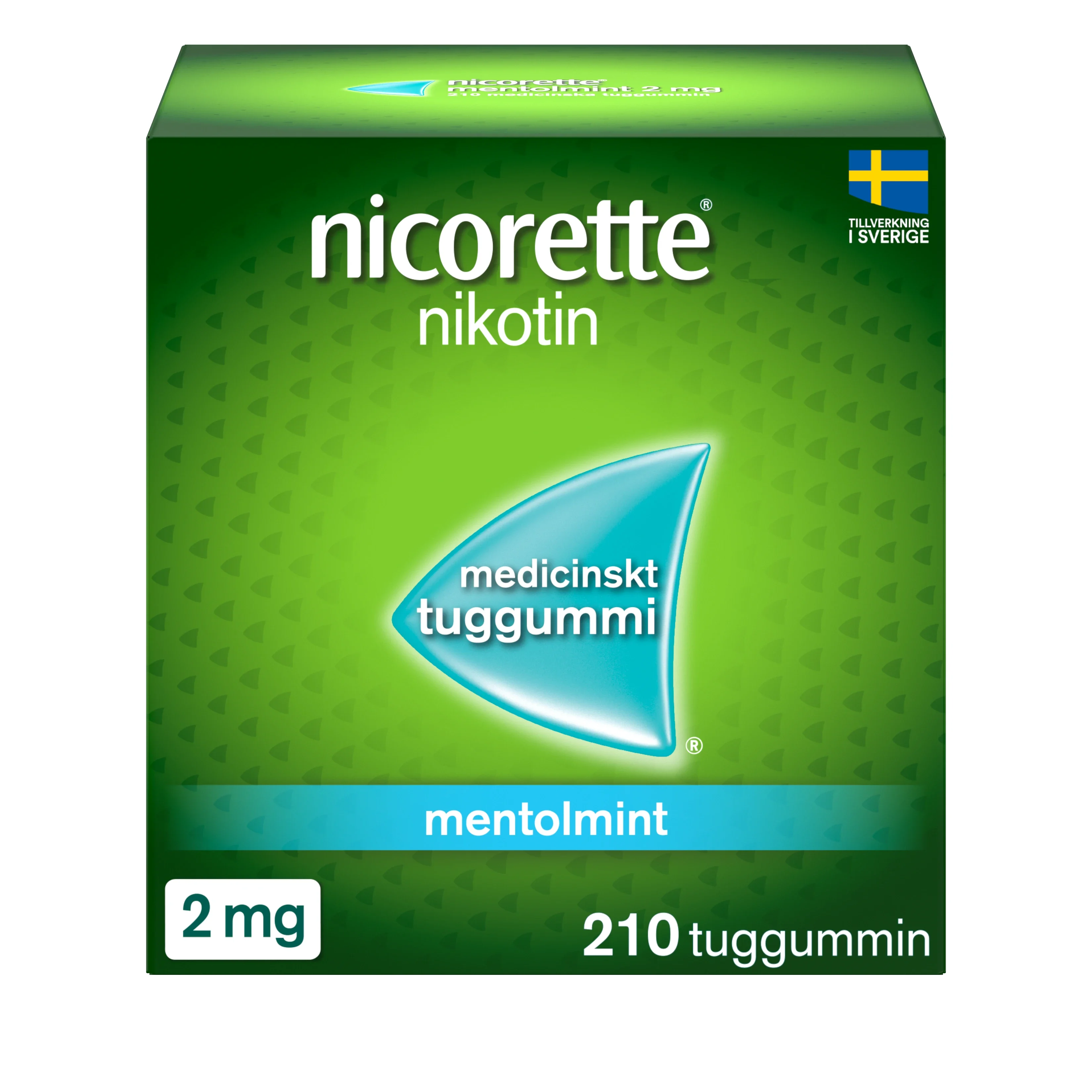 Nicorette Mentolmint medicinskt tuggummi 2 mg 210 st från Nicorette – köp hos Apotek Hjärtat