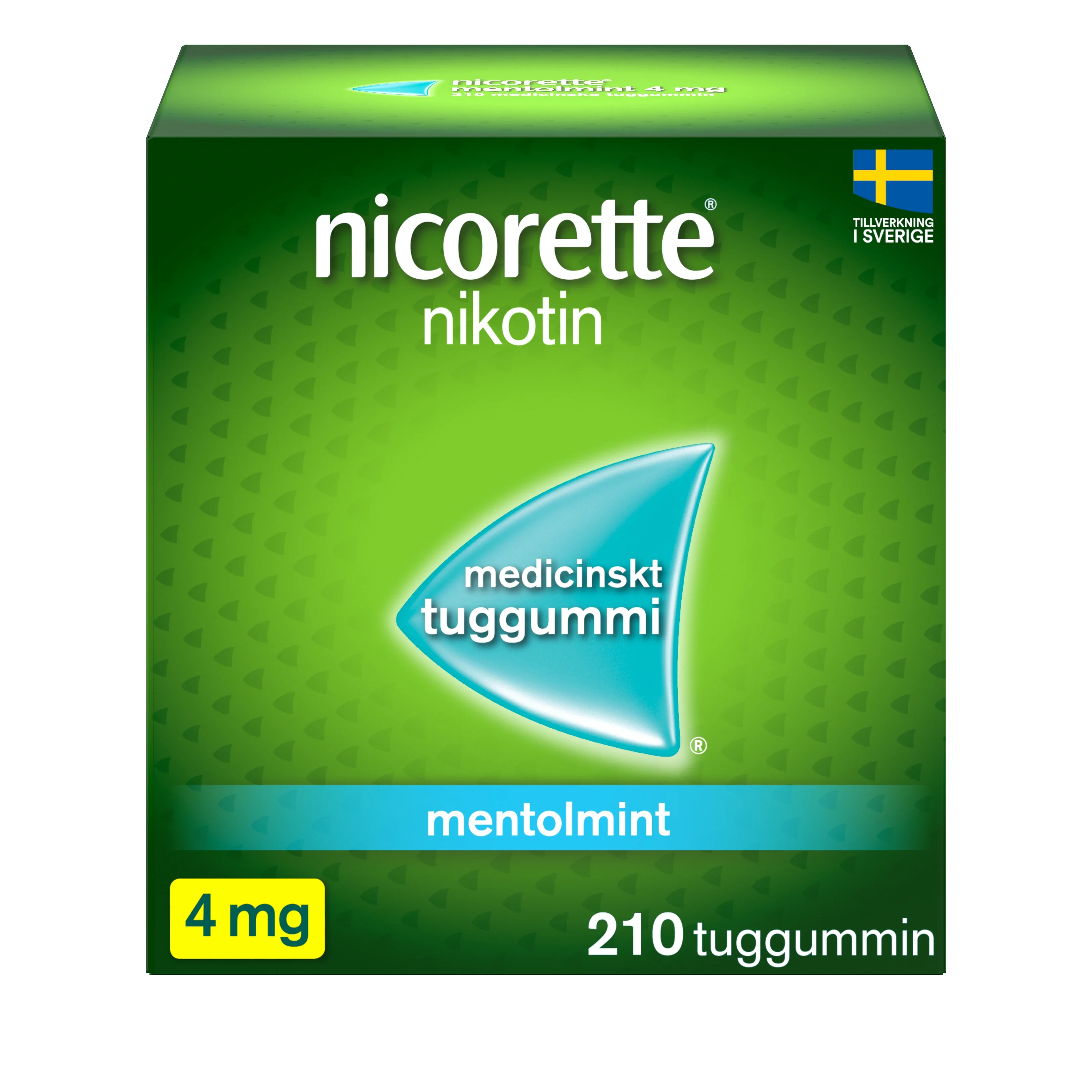 Nicorette Mentolmint medicinskt tuggummi 4 mg 210 st från Nicorette – köp hos Apotek Hjärtat