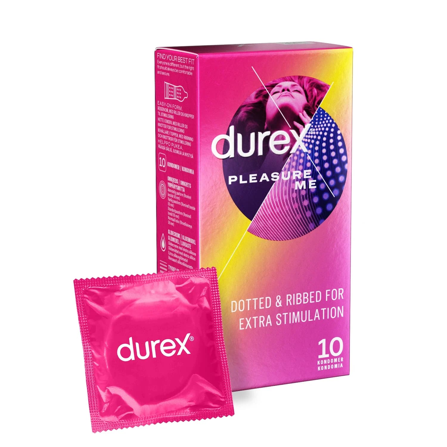Durex Pleasure Me Kondomer 10 st från Durex – köp hos Apotek Hjärtat