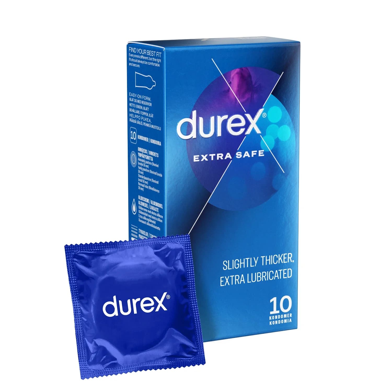 Durex Extra Safe Kondom 10 st från Durex – köp hos Apotek Hjärtat