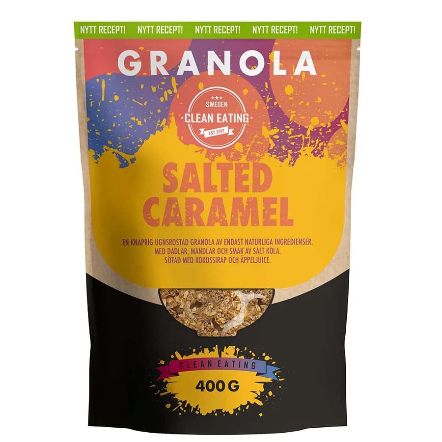 Clean Eating Granola Salted Caramel 400 g från Clean Eating – köp hos Apotek Hjärtat