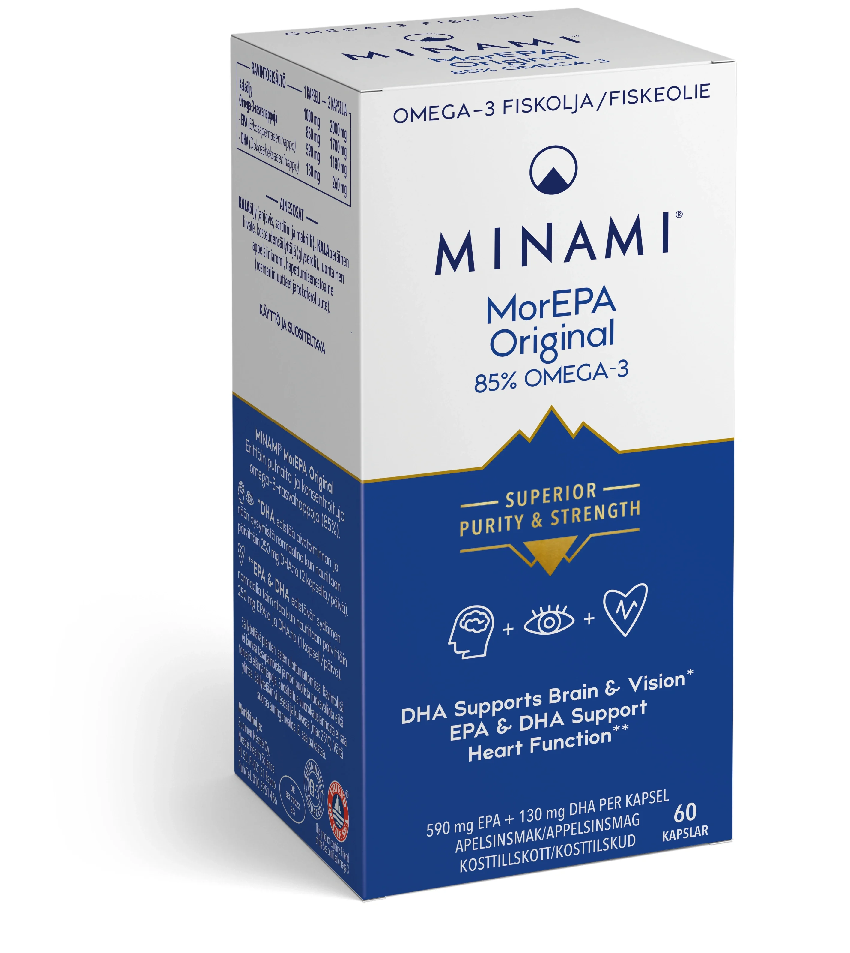Minami MorEPA Original Omega-3 85% 60 st från Minami – köp hos Apotek Hjärtat